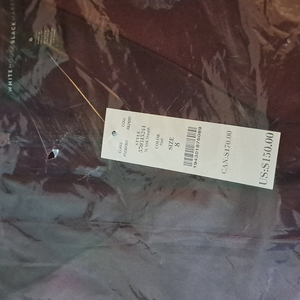White House Black Market Womens Lined Sleeveless Sheath Dress, , Size 6,8 - Picture 4 of 6